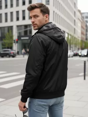 Jachetă pentru bărbați DSTREET TX5135 NEGRU
