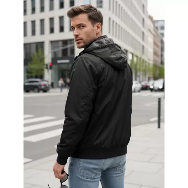  Jachetă pentru bărbați DSTREET TX5135 NEGRU 