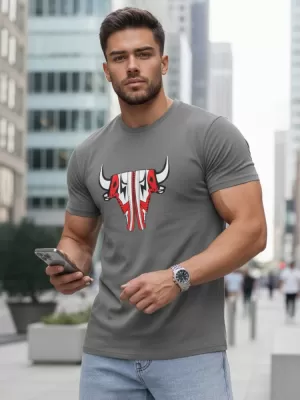 Tricou pentru bărbați DSTREET RX4931 GRI ÎNCHIS