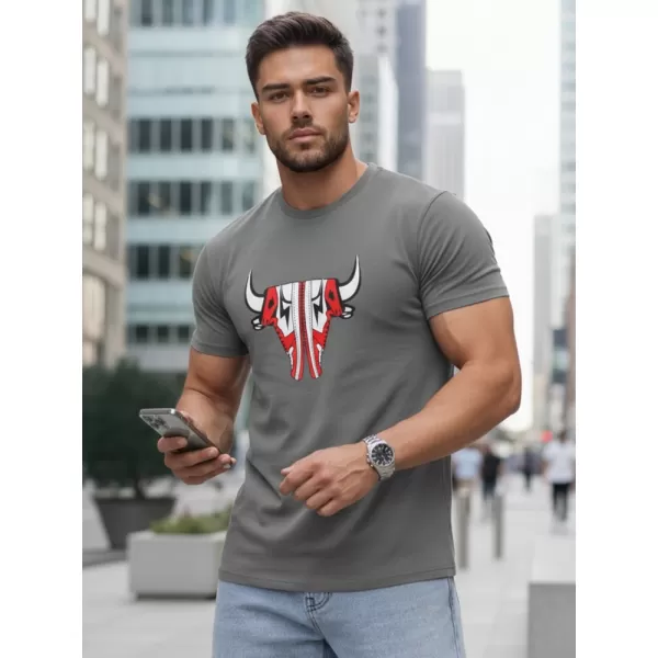  Tricou pentru bărbați DSTREET RX4931 GRI ÎNCHIS 