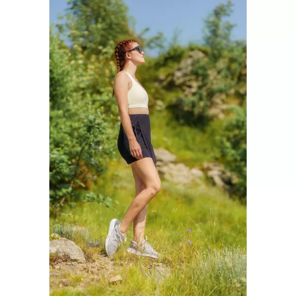  Fustă scurtă pentru femei NORDBLANC CELESTE NBSSL8250 NEGRU 