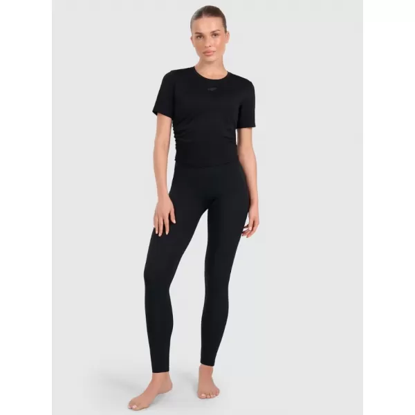  Tricou funcțional de damă 4F WAW25TFLOF433 NEGRU ADÂNC 