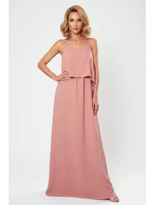 Rochie de femei NUMOCO 294-3 ROZ PUDRA