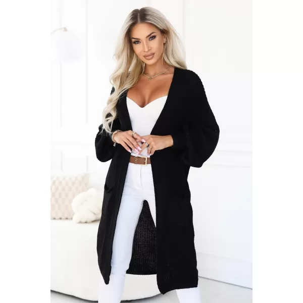  Cardigan de damă NUMOCO 627-4 NEGRU 