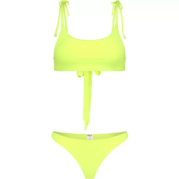  Top bikini dama NORDBLANC PRINCESS NBSSS8210 GALBEN STRĂLUCITOR 