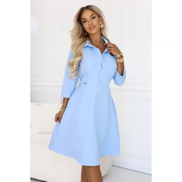  Rochie NUMOCO 286-10 ALBASTRU CERUL 