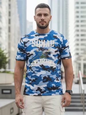 Tricou pentru bărbați DSTREET NX2005R-SK-M ALBASTRU