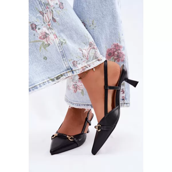  Sandale de dama BOTO H8-563/H8-520A NEGRU 
