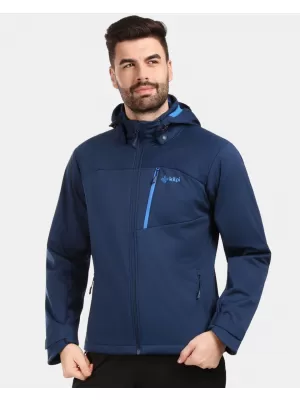 Jachetă softshell pentru bărbați KILPI ONTAVIO-M 1M0112KI ALBASTRU ÎNCHIS