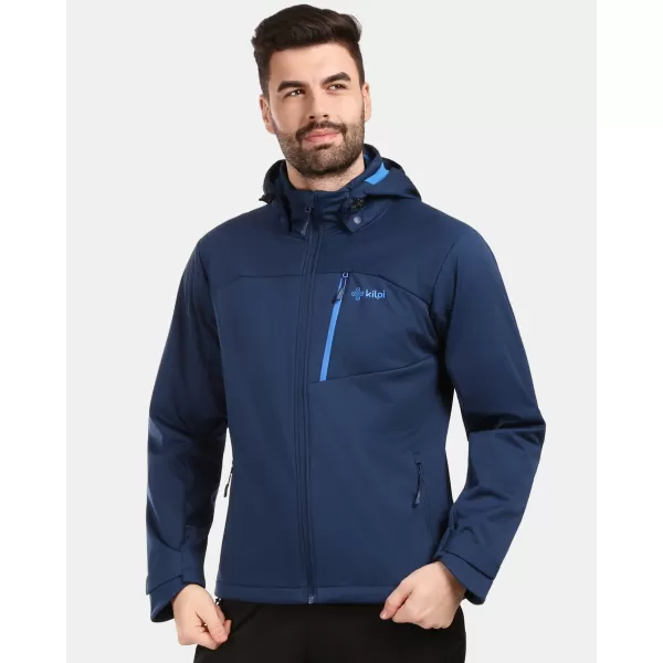  Jachetă softshell pentru bărbați KILPI ONTAVIO-M 1M0112KI ALBASTRU ÎNCHIS 
