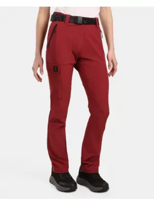 Pantaloni de dama KILPI BELVELA-W 1L0406KI ROȘU ÎNCHIS