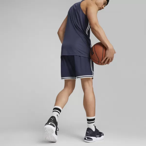  Pantaloni scurți pentru bărbați PUMA HOOPS TEAM GAME SHORT 676629-03 PUMA NAVY 