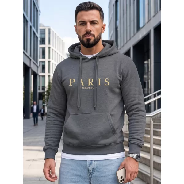  Hanorac pentru bărbați DSTREET NX5147BX-05-09 GRI ÎNCHIS 