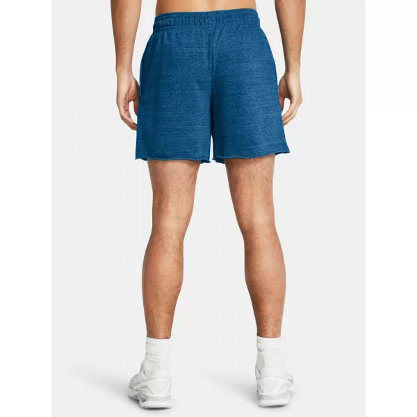  Pantaloni scurți pentru bărbați UNDER ARMOUR RIVAL TERRY 6IN SHORT 1382427-406 ALBASTRU 