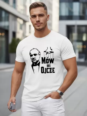 Tricou pentru bărbați DSTREET NX5145R-WH ALB
