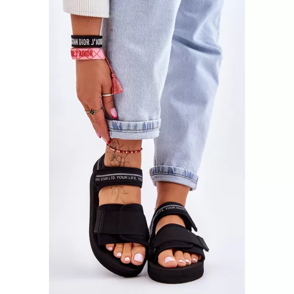  Sandale de dama BIG STAR SHOES LL274784 NEGRU 