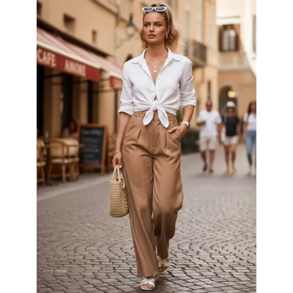  Pantaloni de dama DSTREET UY3077 CARAMEL 