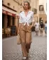 Pantaloni de dama DSTREET UY3077 CARAMEL