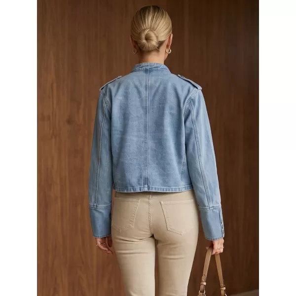  Geaca de dama DSTREET TY6045 ALBASTRU DESCHIS 
