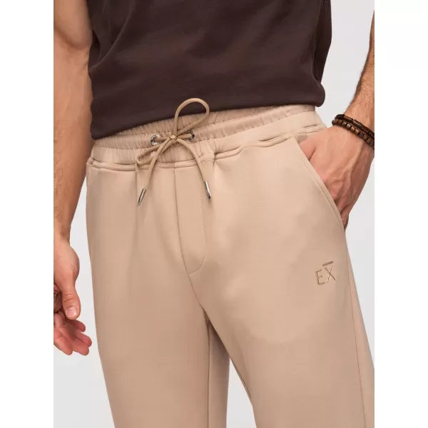  Pantaloni de trening pentru bărbați OMBRE OM-PSBC-0221 BEJ 