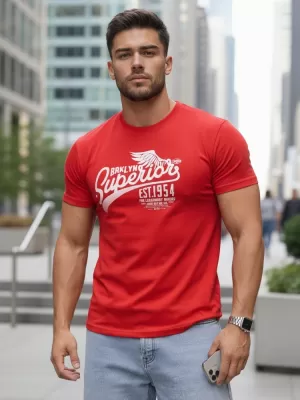 Tricou pentru bărbați DSTREET RX5367 PORTOCALE