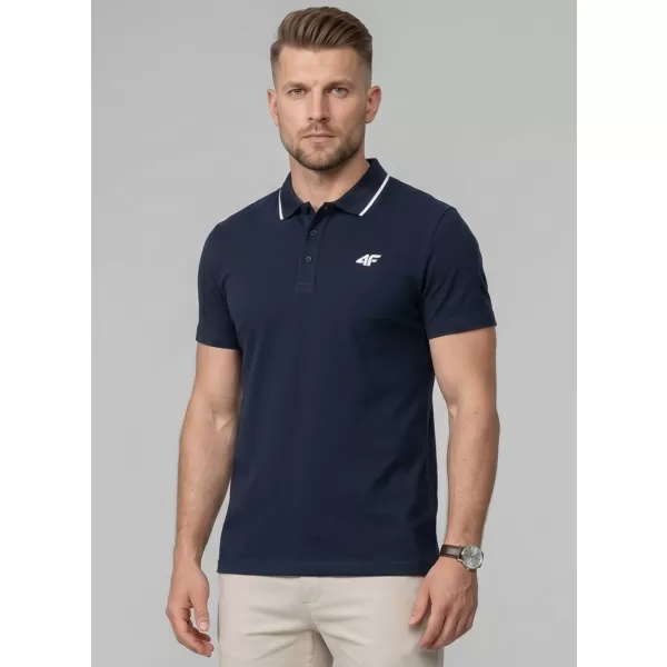  Tricou pentru bărbați cu guler 4F WMM00TPTSM0773 OBICEIURI 