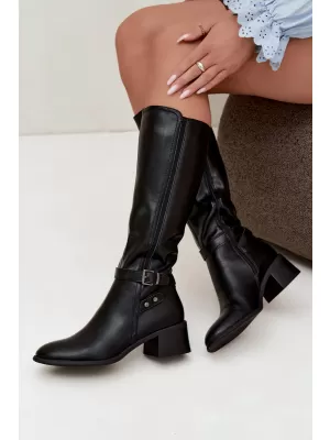 Cizme de dama SERGIO LEONE KZ-07 NEGRU