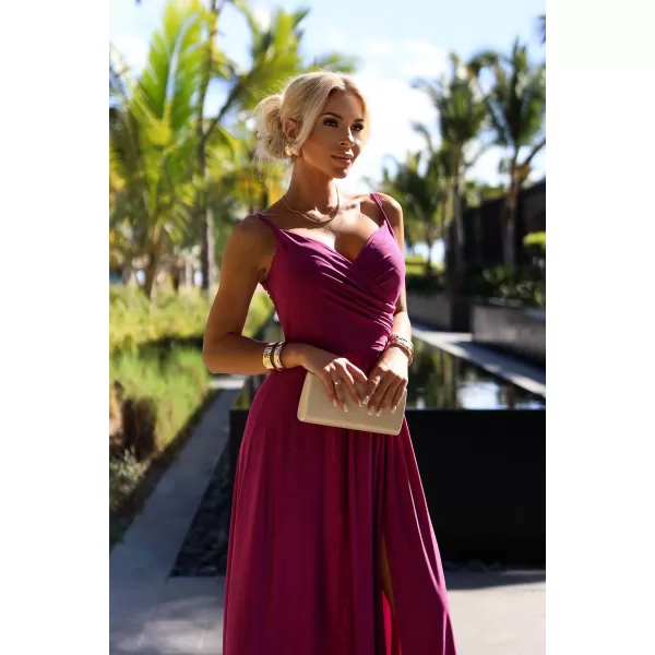  Rochie NUMOCO 299-21 BROCART FUCSIA 