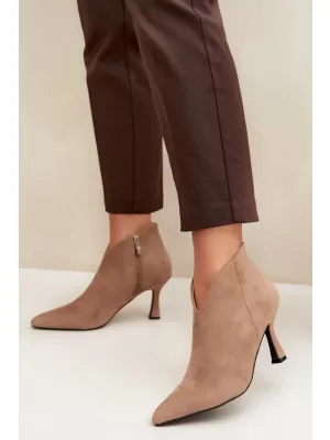Botine de dama BOTO D-219 KAKI
