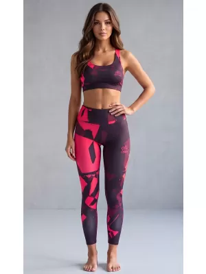 Jambiere lungi premium pentru femei (dimensiuni noi) ALTISPORT VOJ/ALW080LEG05 ROȘU VIN