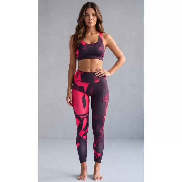  Jambiere lungi premium pentru femei (dimensiuni noi) ALTISPORT VOJ/ALW080LEG05 ROȘU VIN 