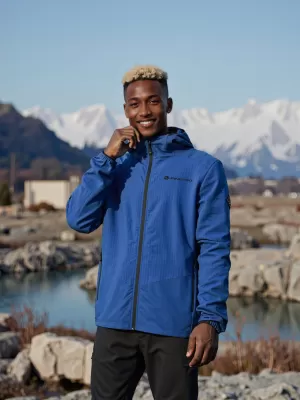 Hanorac cald pentru bărbați ALPINE PRO HURAM ALBASTRU CLASIC