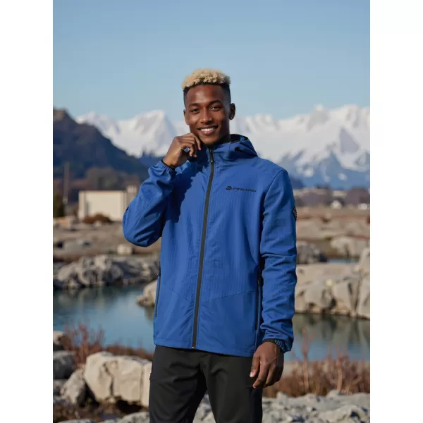  Hanorac cald pentru bărbați ALPINE PRO HURAM ALBASTRU CLASIC 