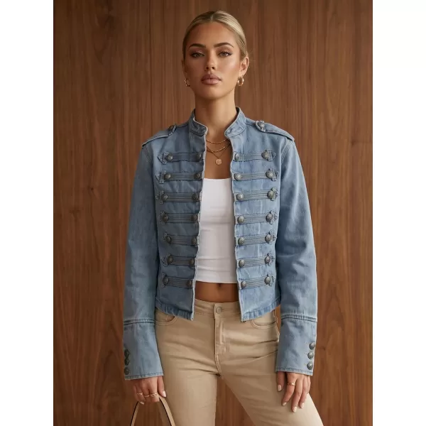  Geaca de dama DSTREET TY6045 ALBASTRU DESCHIS 