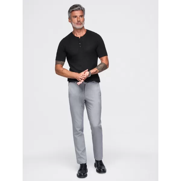 Tricou pentru bărbați OMBRE OM-TSCT-0304 NEGRU 
