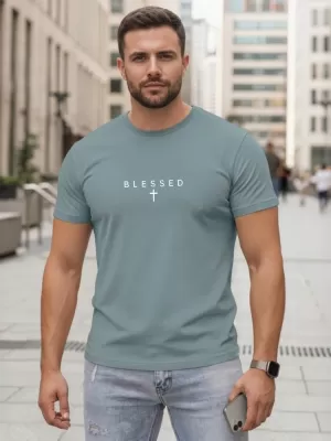 Tricou pentru bărbați DSTREET NX5124R-SB ALBASTRU