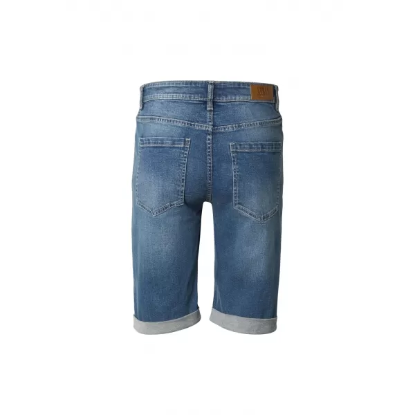  Pantaloni scurți pentru bărbați URBAN CLASSICS TB8457 ALBASTRU MEDIU PROFUND SPĂLAT 