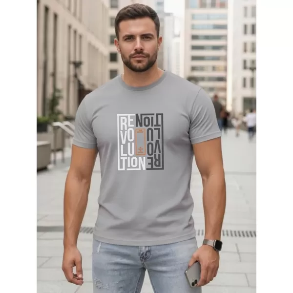  Tricou pentru bărbați DSTREET NX0143R-SL GRI DESCHIS 