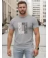 Tricou pentru bărbați DSTREET NX0143R-SL GRI DESCHIS