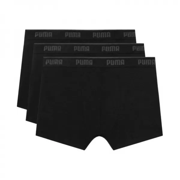  Boxeri pentru bărbați PUMA MEN BOXERS 3P 94713003 NEGRU 