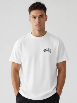Tricou pentru bărbați DSTREET NX4010R-WH-O ALB
