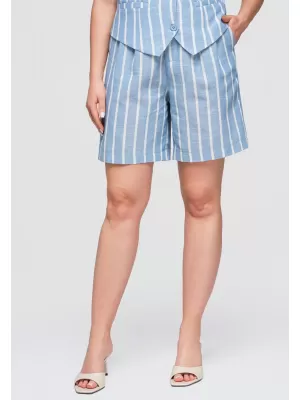 Pantaloni scurți de damă OMBRE OW-ST-E0017 ALBASTRU