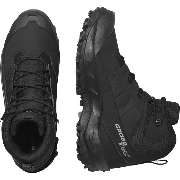  Pantofi pentru bărbați SALOMON CROSSTRAK WATERPROOF L47570200 NEGRU/NEGRU/ASFALT 