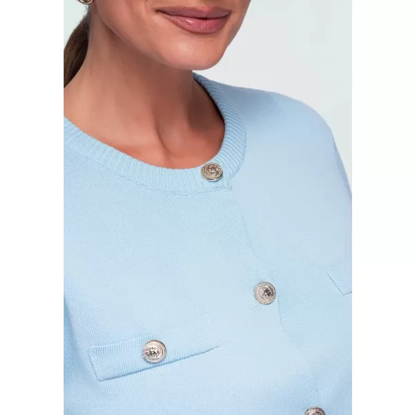  Bluza de dama OMBRE OW-TS-E0084 ALBASTRU 