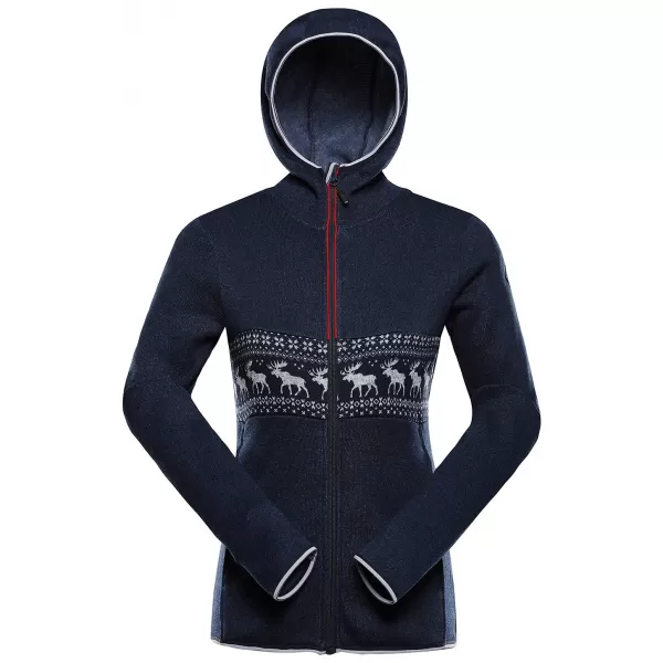  Pulover cald de dama ALPINE PRO NORESA VARIANTA OCEANULUI LUMINAT DE LUNA PA 