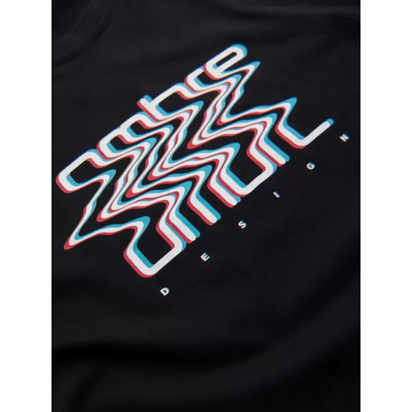  Tricou pentru bărbați OMBRE OM-TSPT-0286 NEGRU 