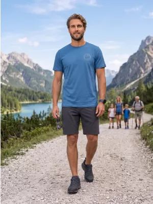 Tricou pentru bărbați ALPINE PRO TERMES 4 VALLARTA ALBASTRU VARIANTA PA
