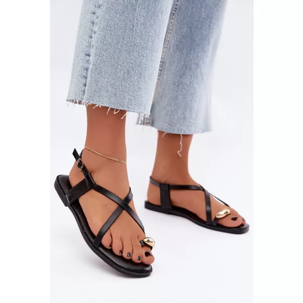  Sandale de dama BOTO BJ722 NEGRU 