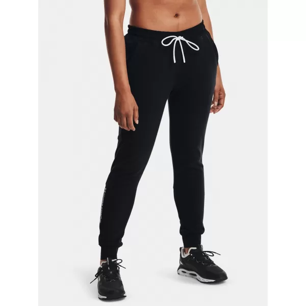  Pantaloni de dama UNDER ARMOUR UA RUSH FLEECE PANT 1365775-001 NEGRU 