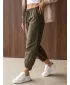Pantaloni de dama DSTREET UY3167 MĂSLINE